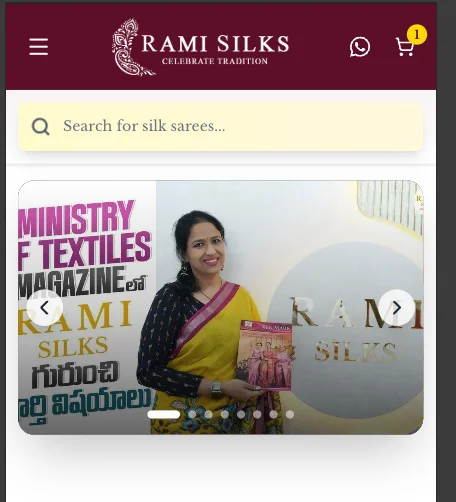 Rami Silks - E-commerce