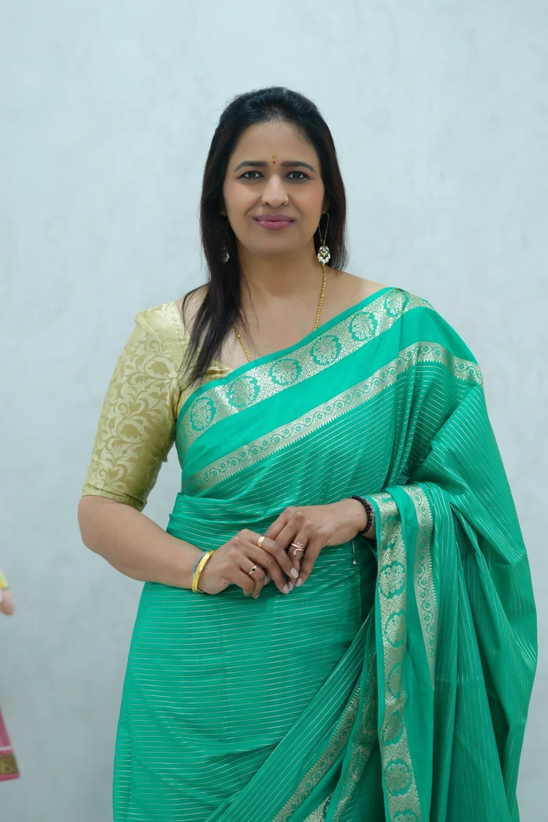 Semi mysore crepe silk saree in single tone sea green shade