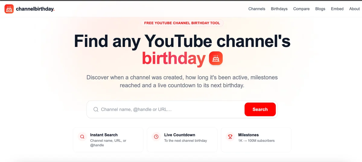 Channel Birthday - Fan Engagement Platform